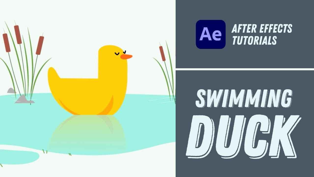 How to Animate a Duck Swimming - After Effects Tutorial #28