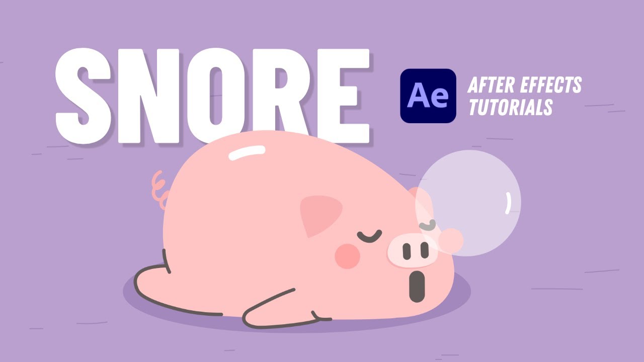 Snoring Character Animation - After Effects Tutorial #37