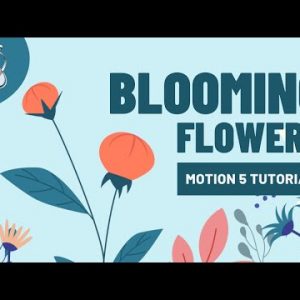 Blooming Flowers Animation - Apple Motion 5 Tutorial