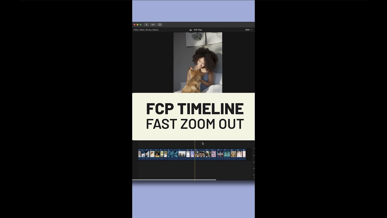 FCP Timeline Quick Zoom Out #Shorts