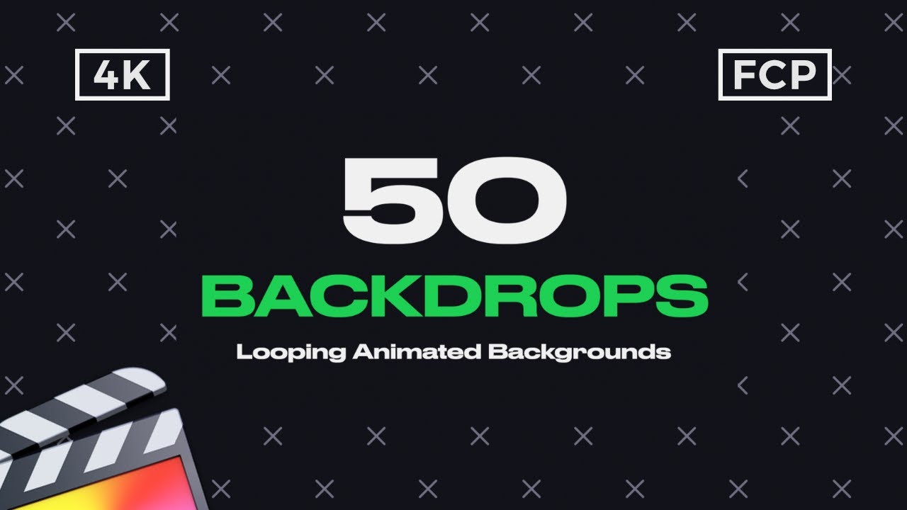 Backdrops Pack - Looping Animated Backgrounds for Final Cut Pro