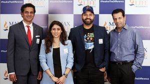 1663818162.Max Life Insurance onboards cricketer Rohit Sharma and wife Ritika Sajdeh