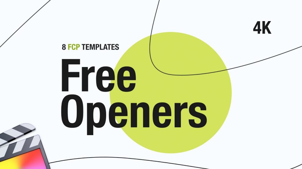 8 Free Openers - Final Cut Pro Templates