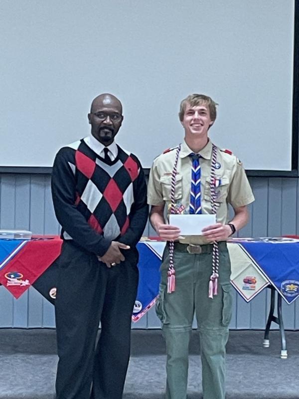 georgetown kiwanis membership awards scholarship to troop 95 eagle scout