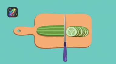 Slicing Cucumber Animation - Apple Motion 5 Tutorial